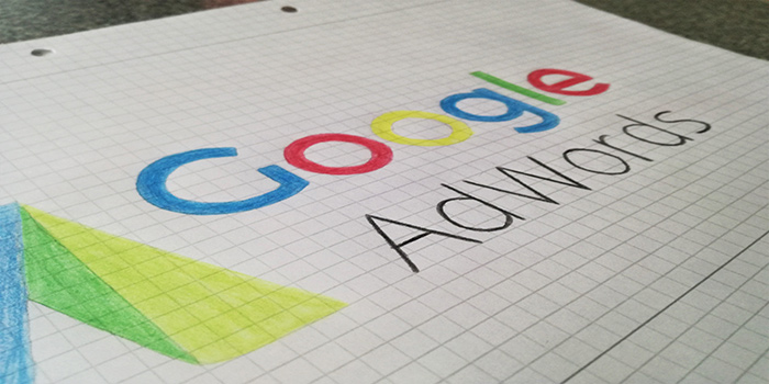 disegno fatto a mano della parola google adwords