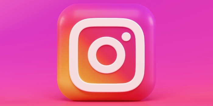 logo di instagram aziendale in primo piano