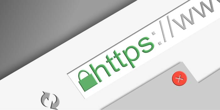 schermata con https in primo piano