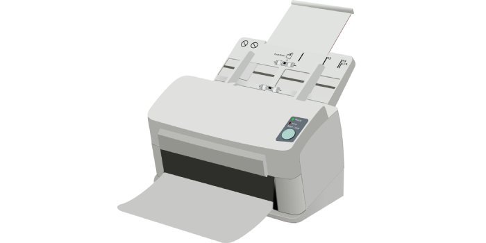 stampante in primo piano