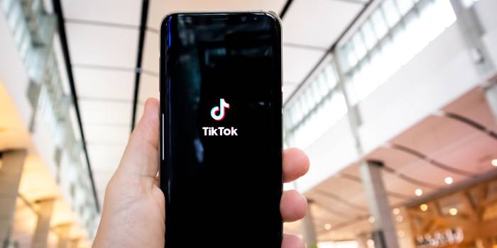 schermata accesso a tiktok